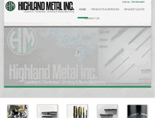 Tablet Screenshot of highlandmetal.com